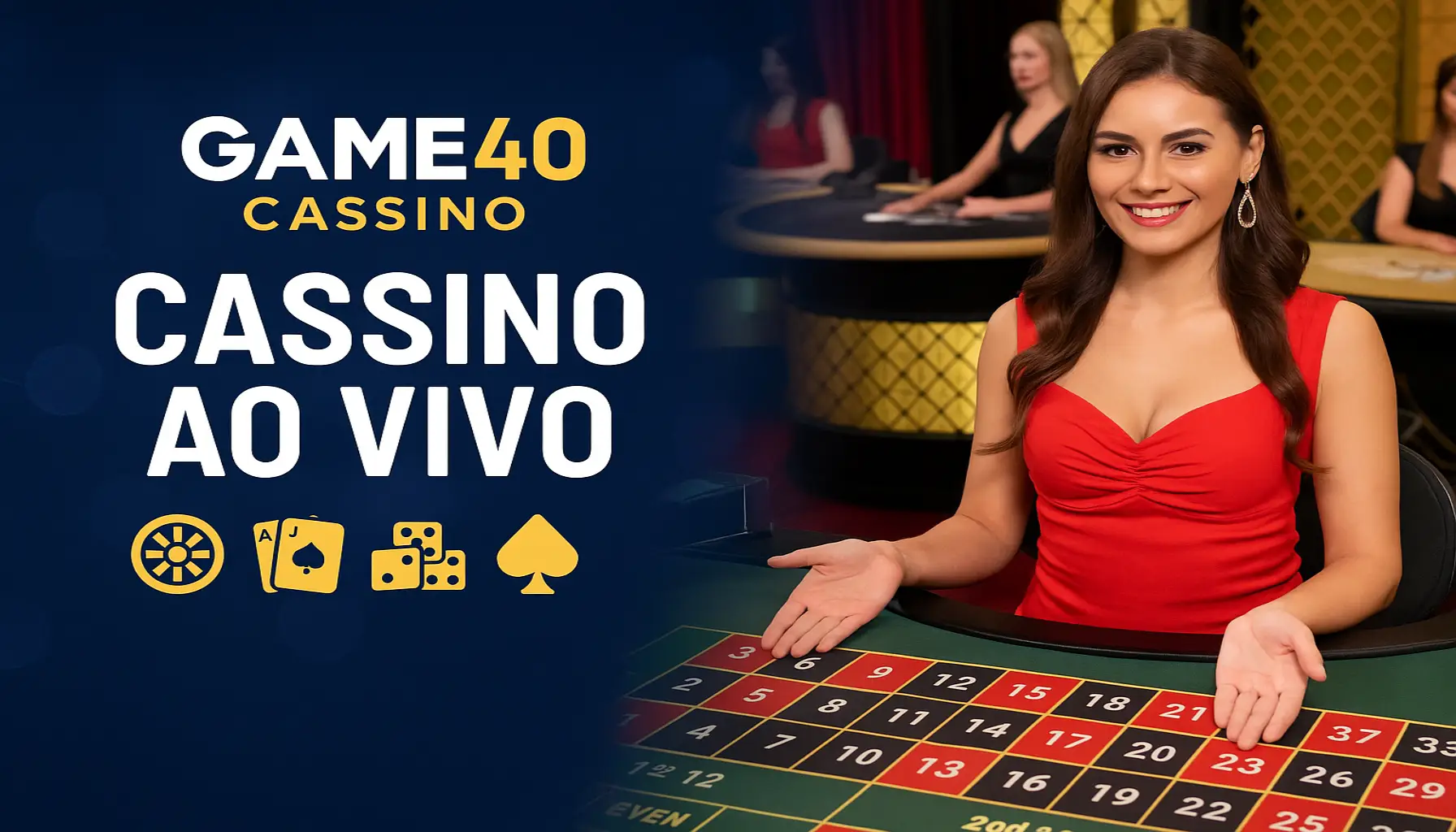 O GAME40 Live Casino lança promoções regularmente